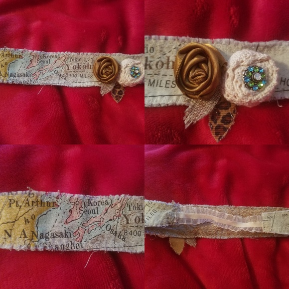 Children's Headband Retro Map Boho Gypsy - Picture 3 of 4